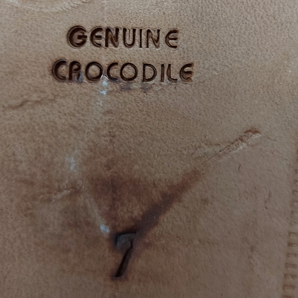 Studio Belvedere crocodile pointy toe dress oxford shoes - Picture 8 of 9